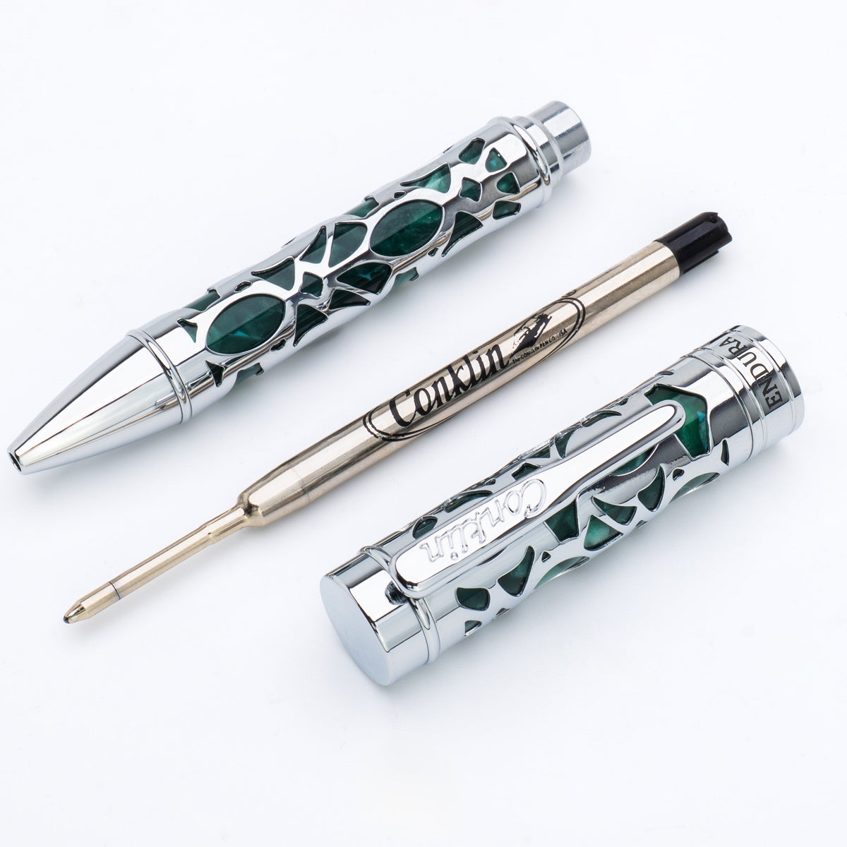 Conklin Endura Deco Crest Ballpoint Pen Green