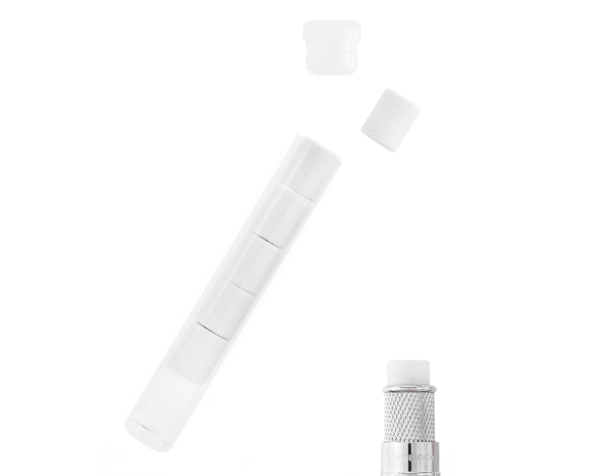 White Tornado™ Pencil Erasers 6pk