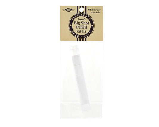 White Tornado™ Big Shot Pencil Erasers 5pk