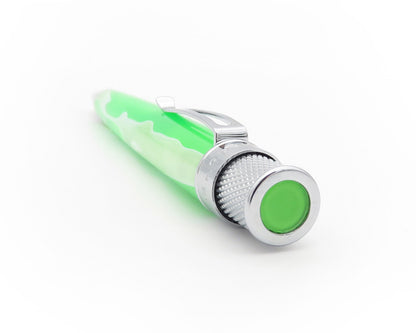 Tornado™ Acrylic Cosmic Swirl Green & White Rollerball Pen