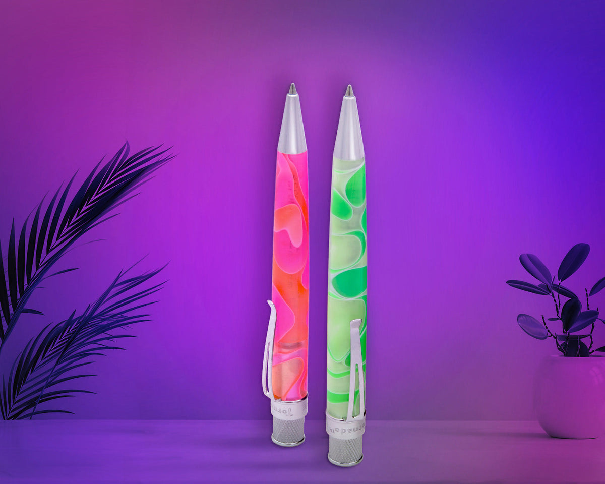 Tornado™ Acrylic Cosmic Swirl Green & White Rollerball Pen