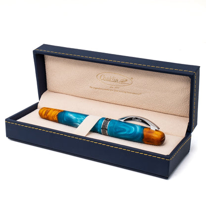 Conklin 1898 Limited Edition Spectra Fusion Rollerball Pen Blue Chrome