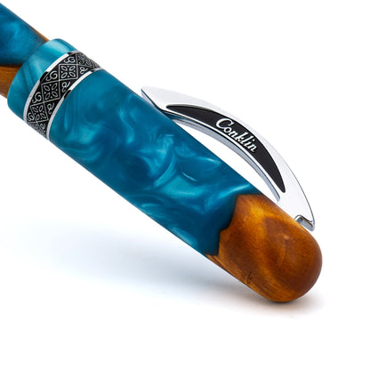 Conklin 1898 Limited Edition Spectra Fusion Fountain Pen Blue Chrome
