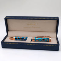 Conklin Endura Deco Crest Ballpoint Pen Demo/Blue/Rose Gold