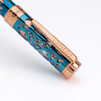 Conklin Endura Deco Crest Ballpoint Pen Demo/Blue/Rose Gold