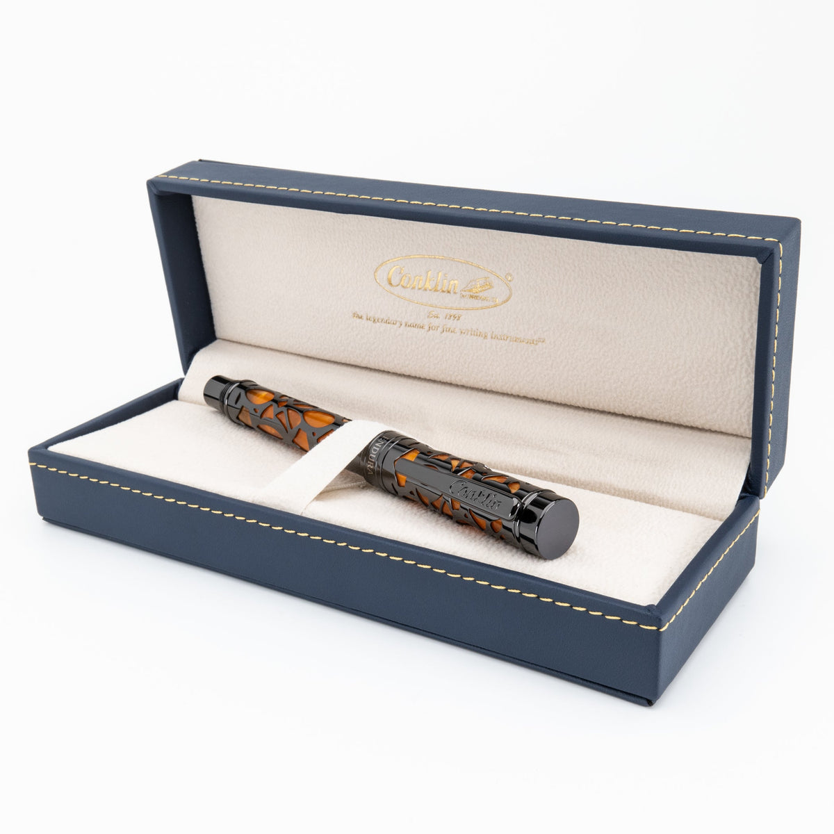 Conklin Endura Deco Crest Rollerball Pen Orange
