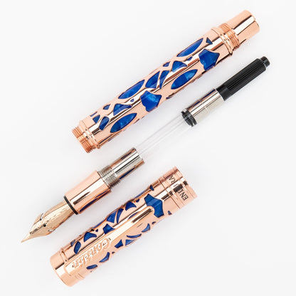 Conklin Endura Deco Crest Fountain Pen Blue
