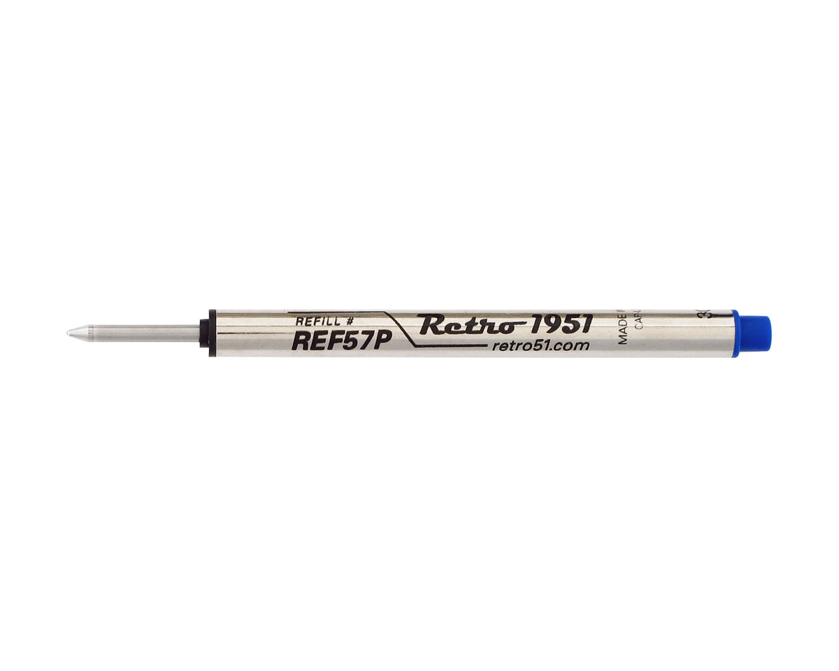 Blue Capless Rollerball Refill 3pk