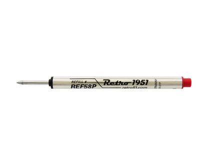 Red Capless Rollerball Refill 3pk