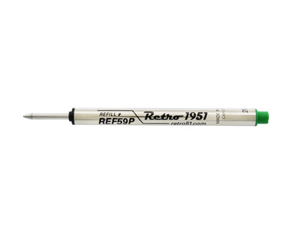Green Capless Rollerball Refill 3pk