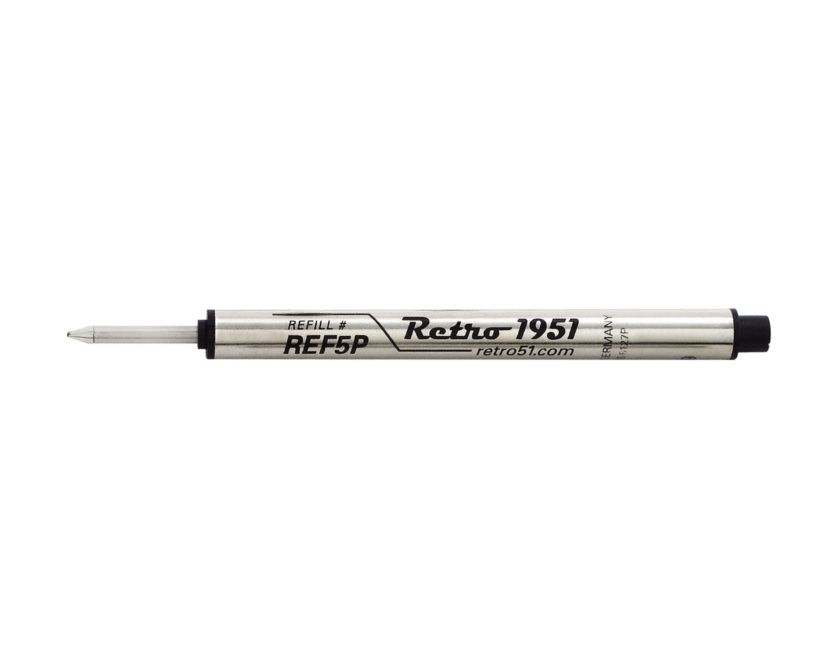 Black Capless Rollerball Refill 3pk