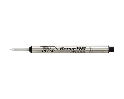 Black Capless Rollerball Refill 3pk