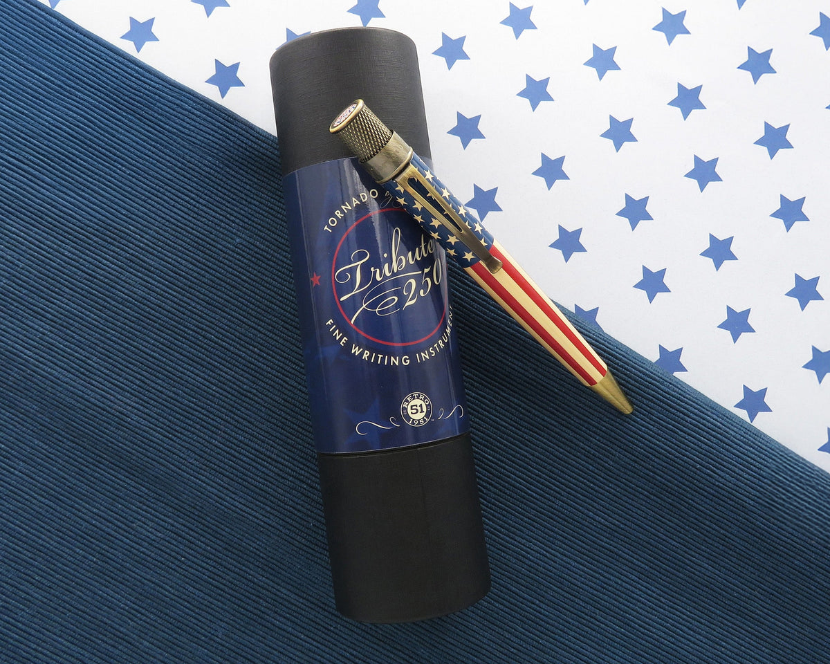 Tornado™ Vintage Metalsmith - Tribute 250 Flag Rollerball