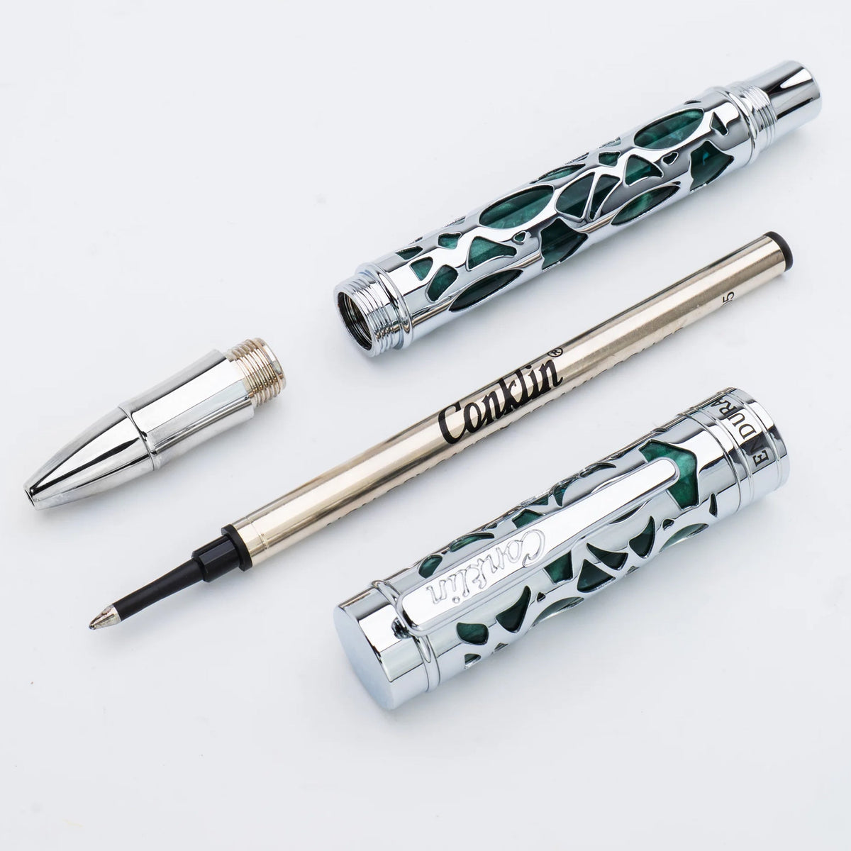 Conklin Endura Deco Crest Rollerball Pen Green