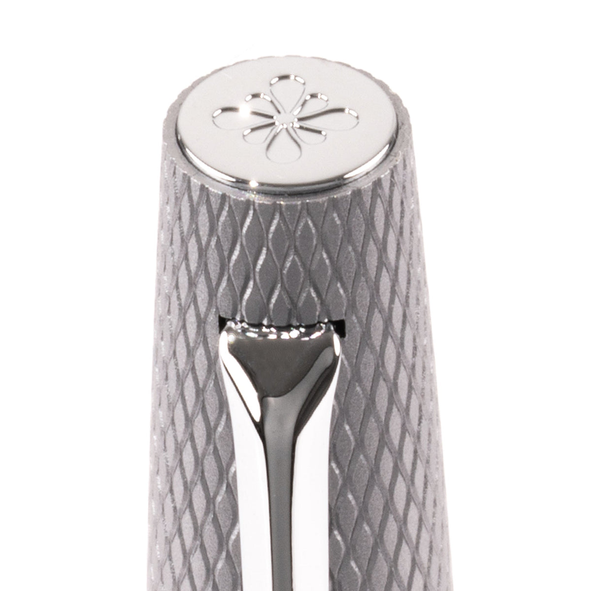 Diplomat Viper Silver Guilloche Fountain Pen Fine/Medium Nib