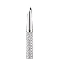 Diplomat Viper Silver Guilloche Fountain Pen Fine/Medium Nib