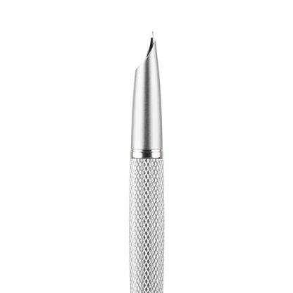Diplomat Viper Silver Guilloche Fountain Pen Fine/Medium Nib